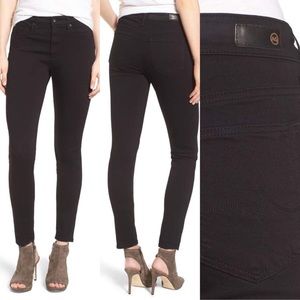 AG Farrah Jeans Black - hi-waist skinny soft denim